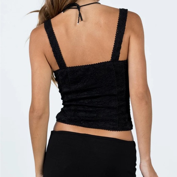 Princess Polly black lace tank - Picture 2 of 4